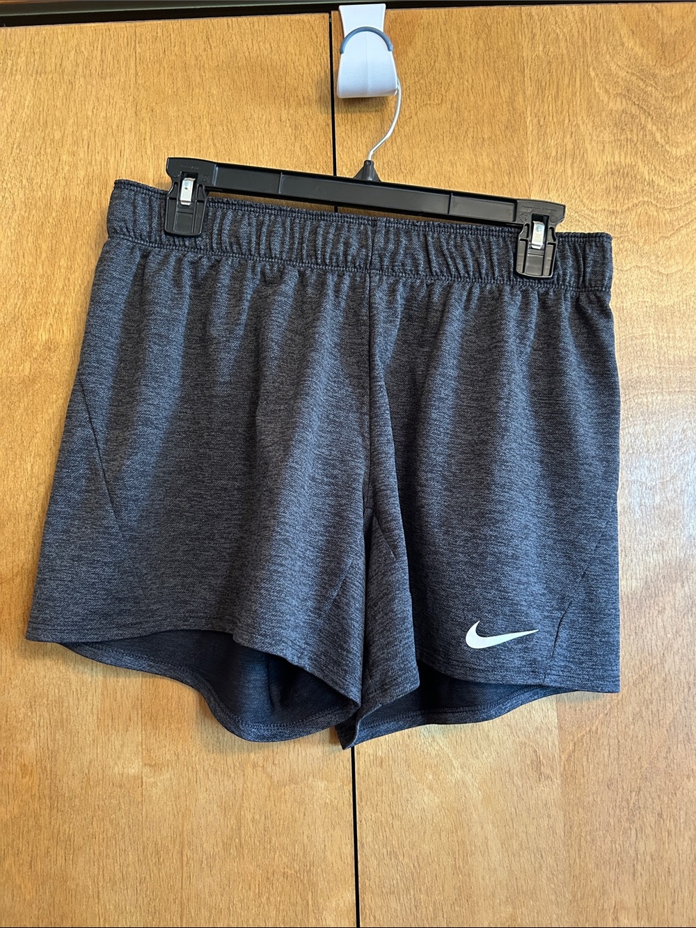 Nike Women's Heather Charcoal Dri-Fit Athletic Shorts